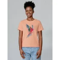 watapparel watapparel T-Shirt Frauen Papagei, Fraiche peche, – Produktbild 1 von 1