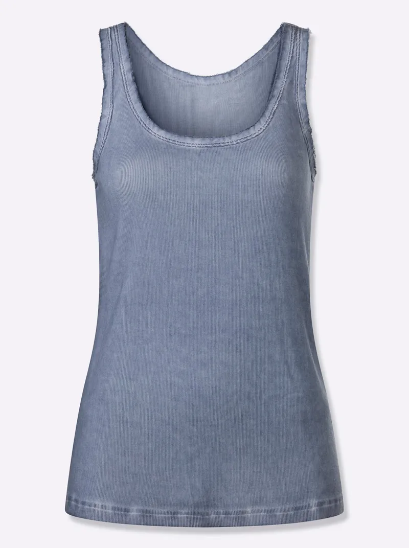 heine Shirttop taubenblau, Taubenblau, – Produktbild 1 von 2