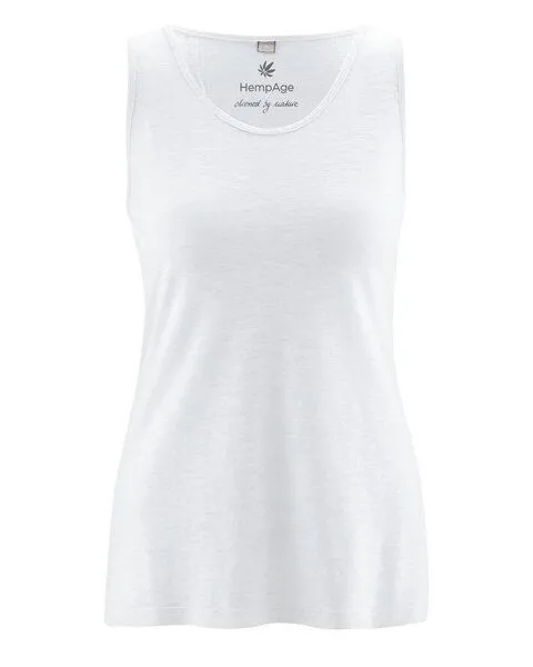 HempAge HempAge Lockeres Tank-Top Hanf/Biobaumwolle, White (weiss), – Produktbild 3 von 4