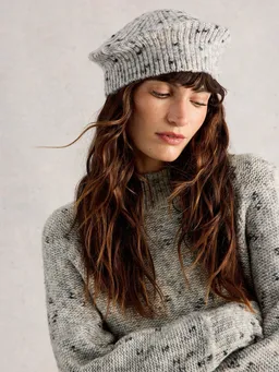 White Stuff Gestrickte Baskenmütze Spacedye - Einheitsgröße – Produktbild 1 von 1