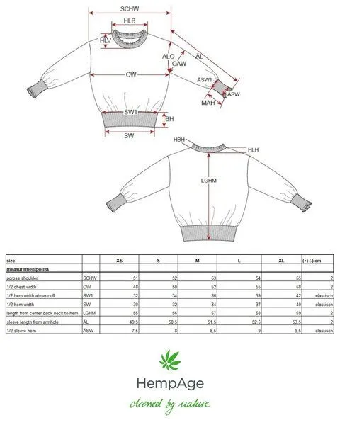 HempAge HempAge Edler Strickpullover Hanf/Biobaumwolle, Peanut(gelb), – Produktbild 3 von 3