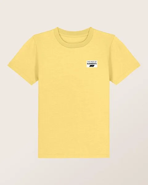 THE FACE OF ELEMENTS THE FACE OF ELEMENTS Color Rush - Relaxed Fit Kids T-Shirt aus 100% Bio-Baumwolle, Buttercup (gelb), – Produktbild 1 von 2