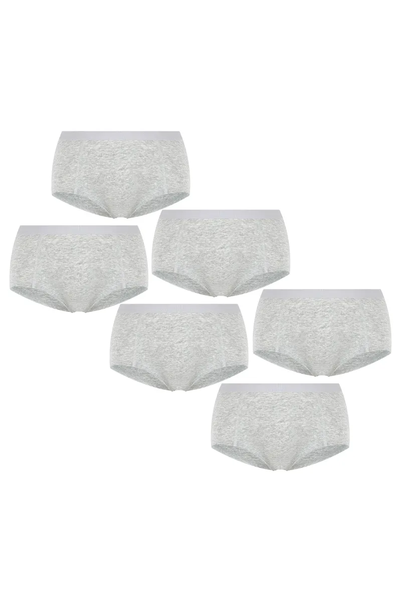 Albero Natur Albero Natur Damen vegan Multipack 6x Slips, Hellgrau, – Produktbild 1 von 2
