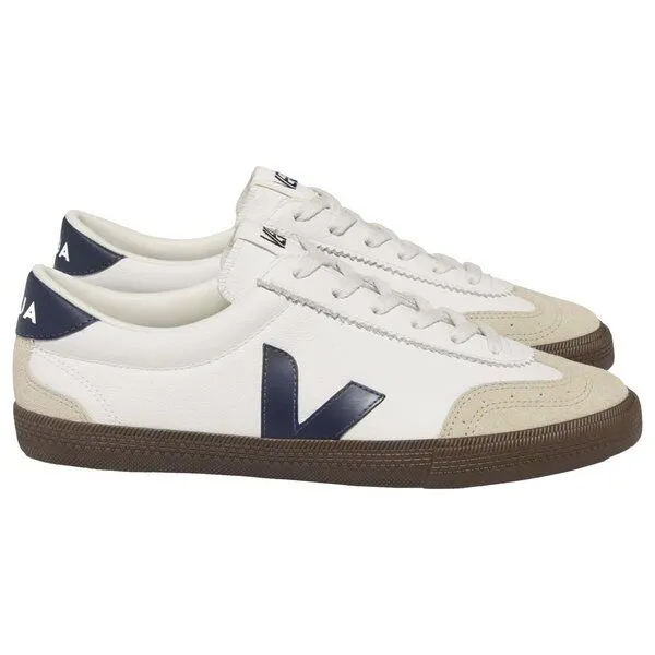Veja Veja Herren-Sneakers Volley OT Leather White Nautico Bark – Produktbild 2 von 8