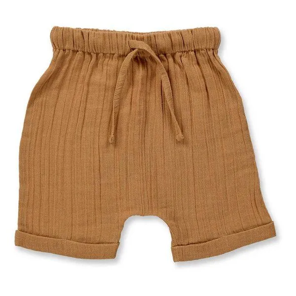 Sense Organics Sense Organics Baby Shorts, Modell CHARLIE, Karamellbraun, – Produktbild 1 von 4