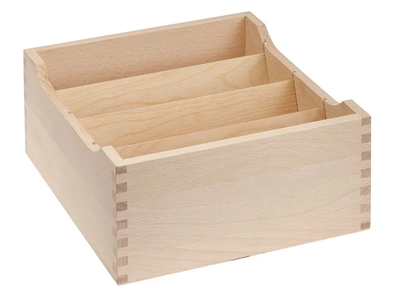 Karteikartenbox aus Holz, DIN A5 – Produktbild 1 von 2