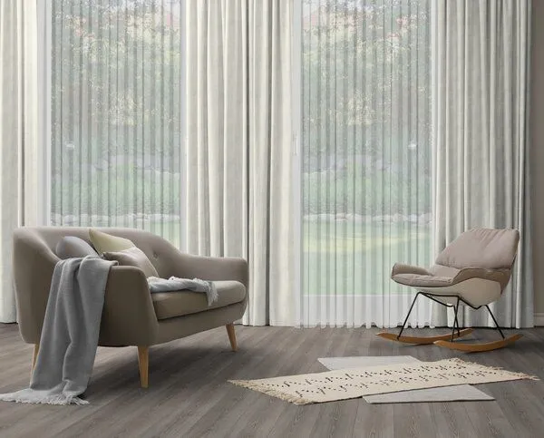 Nature by Adam Nature by Adam Vorhang aus 100% Bio-Baumwolle - Made in Germany - Argentinian Criolla light, Hellgrau, – Produktbild 5 von 7
