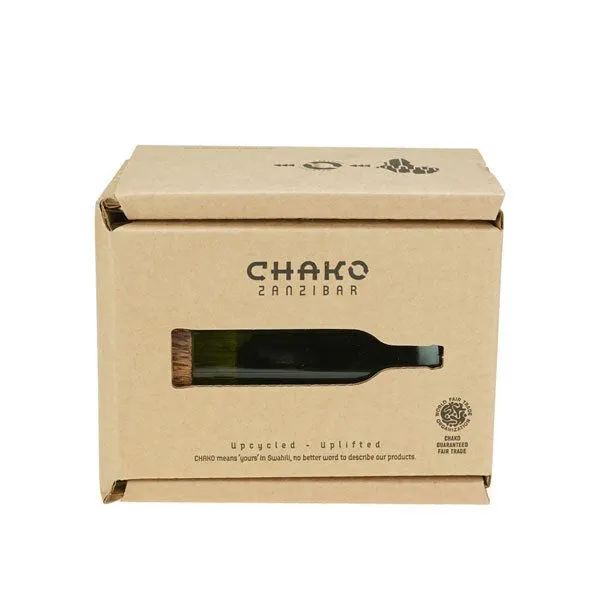 Chako Zanzibar Chako Zanzibar Recycling Windlicht Mkongo Weinflasche, Grün, – Produktbild 1 von 3