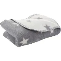 Richter Textilien Babydecke Bio-Baumwolle New Stars titan Maße 75 x 100 cm – Produktbild 1 von 1