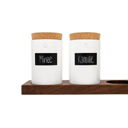 klotzaufklotz klotzaufklotz Vorratsdosenregal Nussbaum – Produktbild 1 von 1