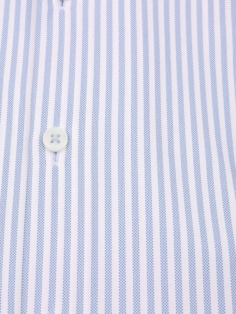 Pure Pure Shirt Stripe Blau - Größe 41 (L), Hellblau, – Produktbild 2 von 3