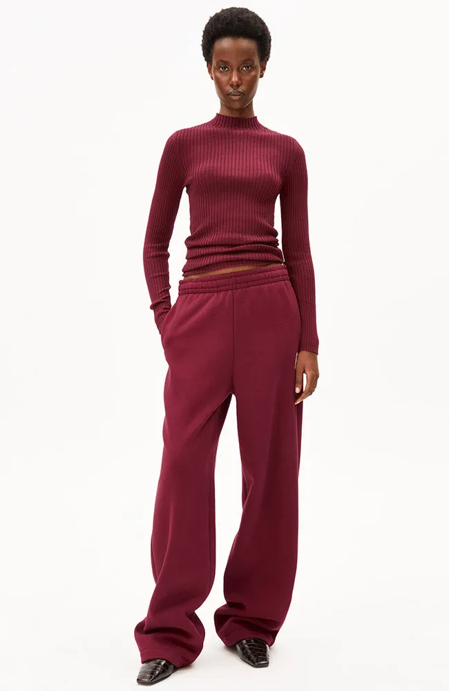 ARMEDANGELS ARMEDANGELS Damen vegan Top Alaania Velvet Red, Dunkelrot, – Produktbild 2 von 2