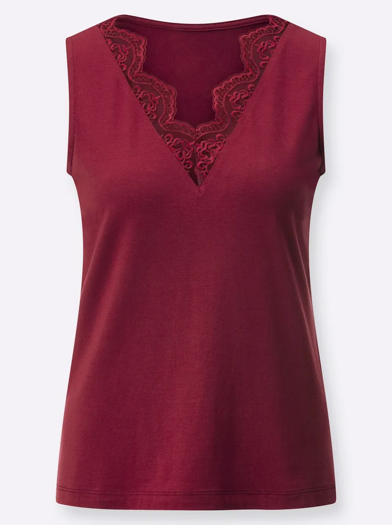 Witt Spitzentop, Kirsche, – Produktbild 1 von 2