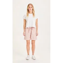 KnowledgeCotton Apparel KnowledgeCotton Apparel Gestreifte Paperbag Shorts TULIP mit Tencel – Produktbild 1 von 1