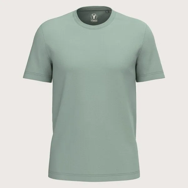 YTWOO YTWOO Regular Herren T-Shirt Light, Sage, – Produktbild 1 von 2