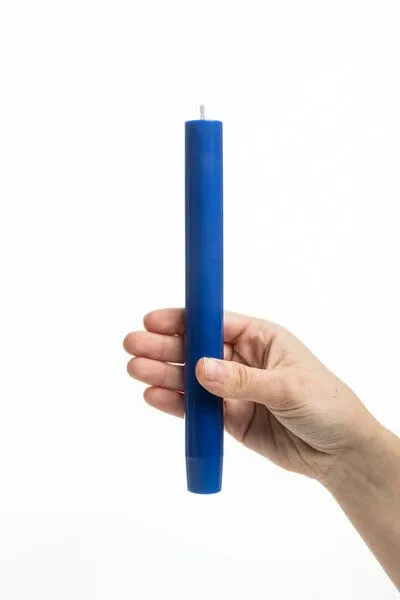 Tranquillo Handgearbeitete Stabkerzen GLUMI blue 4er-Set, 20 cm - blau – Produktbild 3 von 4