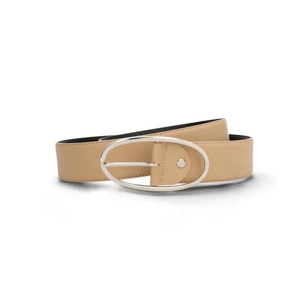 Nae Vegan Shoes Nae Vegan Shoes NAE Batea Damengürtel aus Apple Skin- Leder, Beige, – Produktbild 1 von 2