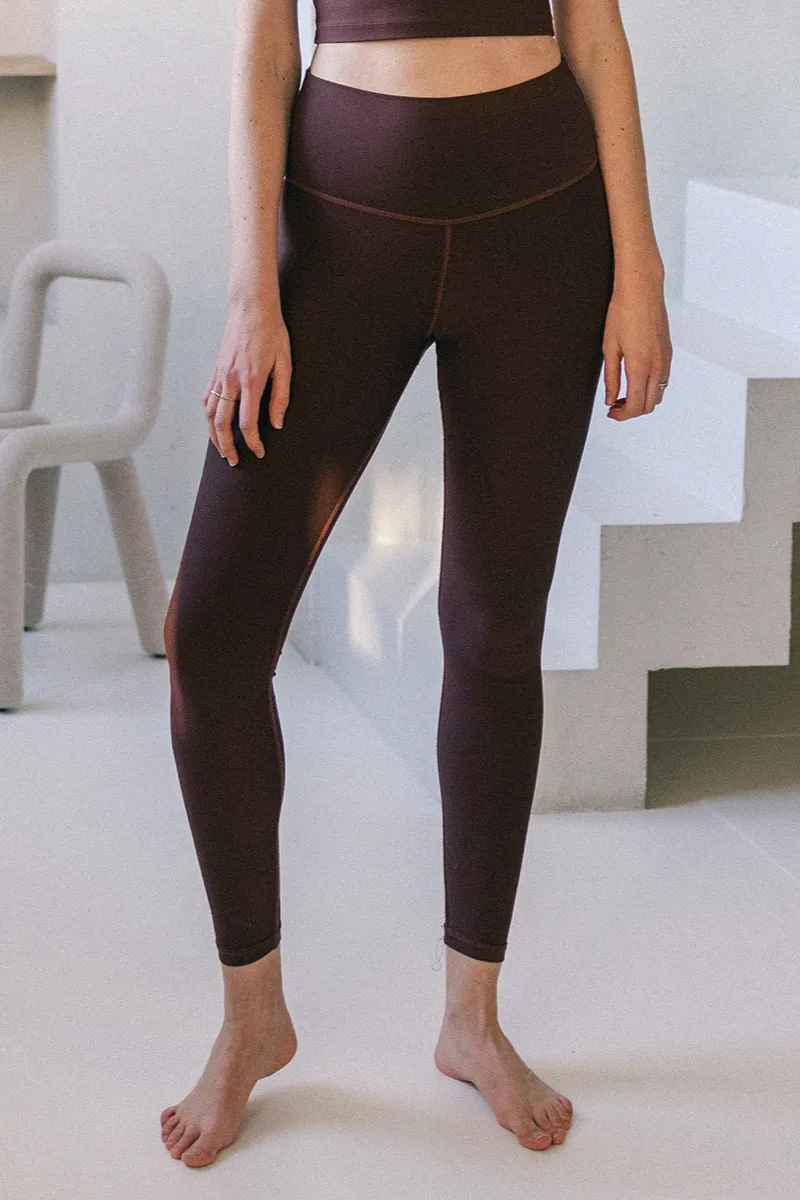 The View Yoga The View Yoga Damen vegan Legging Vida Braun, Dunkelbraun, – Produktbild 2 von 2