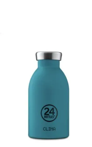 24bottles 24bottles 0,33l Thermosflasche - verschiedene Muster, Atlantic bay (blau), – Produktbild 2 von 2
