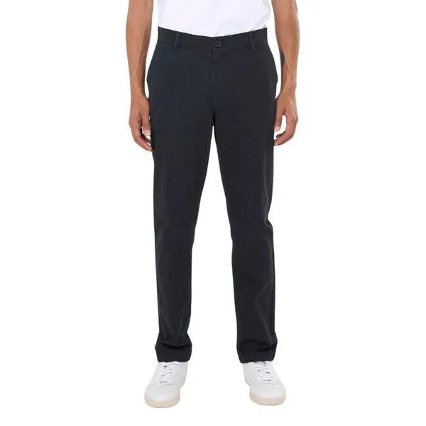 KnowledgeCotton Apparel KnowledgeCotton Apparel Chinohose - LUCA Slim Fit chino pant - mit Bio-Baumwolle, Schwarz (black jet), – Produktbild 1 von 8