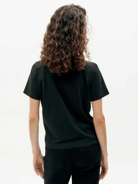 thinking mu thinking mu Damen T-Shirt - Ida - aus Bio-Baumwolle, Schwarz, – Produktbild 2 von 4