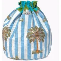 KIKOONI KIKOONI handgefertigter Baumwoll Beutel "FUNBAG" - BIG, Greek summer, – Produktbild 1 von 1