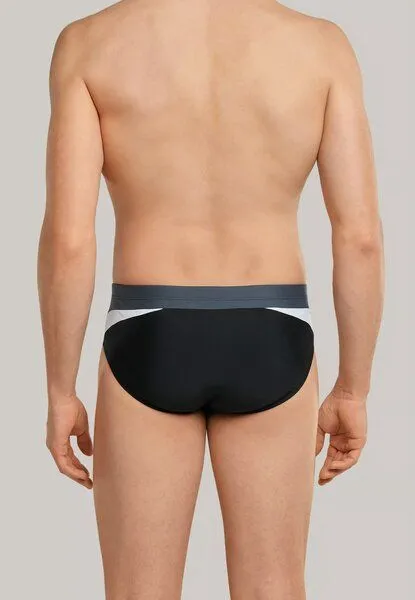 Schiesser Schiesser Badehose | recycelt | Nautical Active, Schwarz, – Produktbild 2 von 3