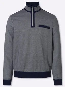 marco donati Langarmshirt marine-steingrau-meliert – Produktbild 1 von 1