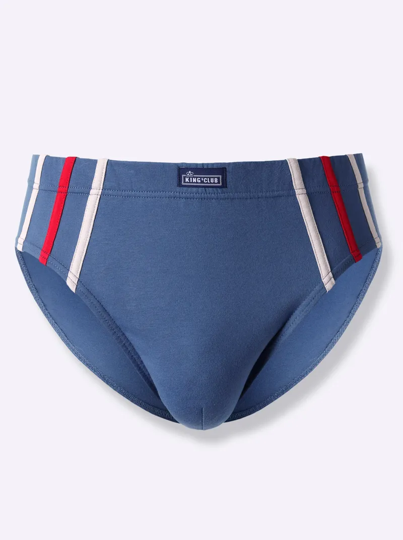 KINGsCLUB Slip 3x jeansblau + 2x himmelblau, 3x jeansblau + 2x himmelblau, – Produktbild 1 von 3