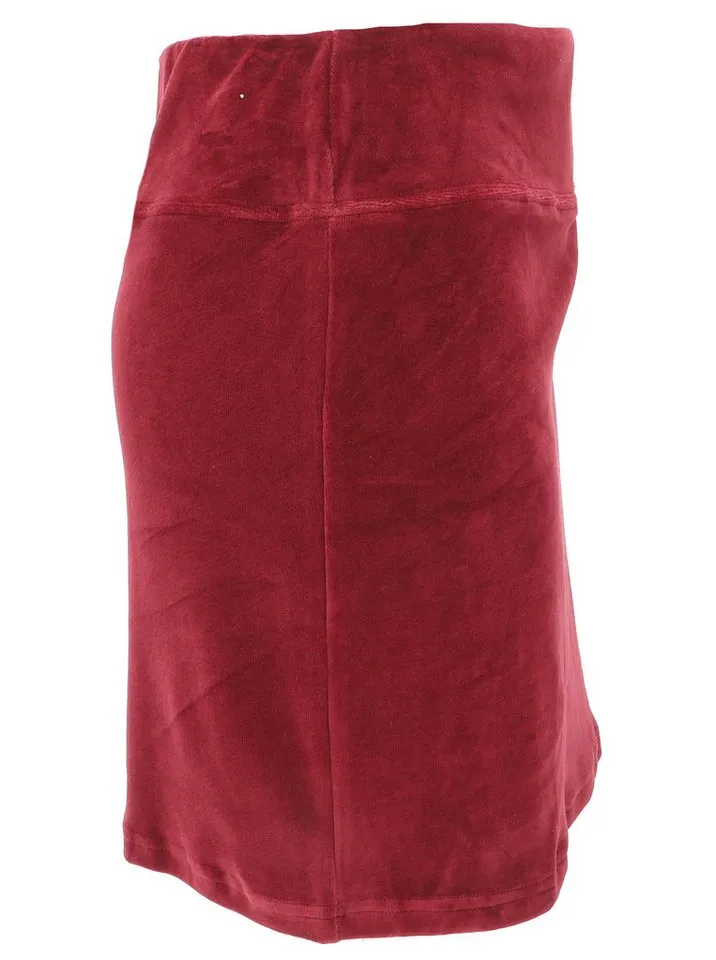 Guru-Shop Minirock Minirock aus Bio-Baumwolle, Samt Minirock -.. alternative Bekleidung, Rot, – Produktbild 3 von 4