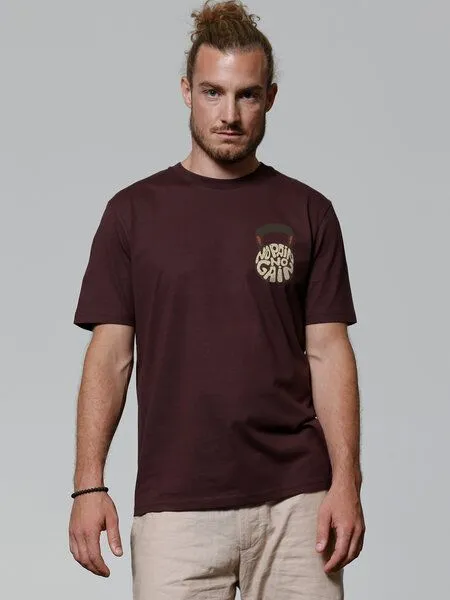 watapparel watapparel T-Shirt Unisex No Pain, no Gain 01, Red brown, – Produktbild 2 von 3