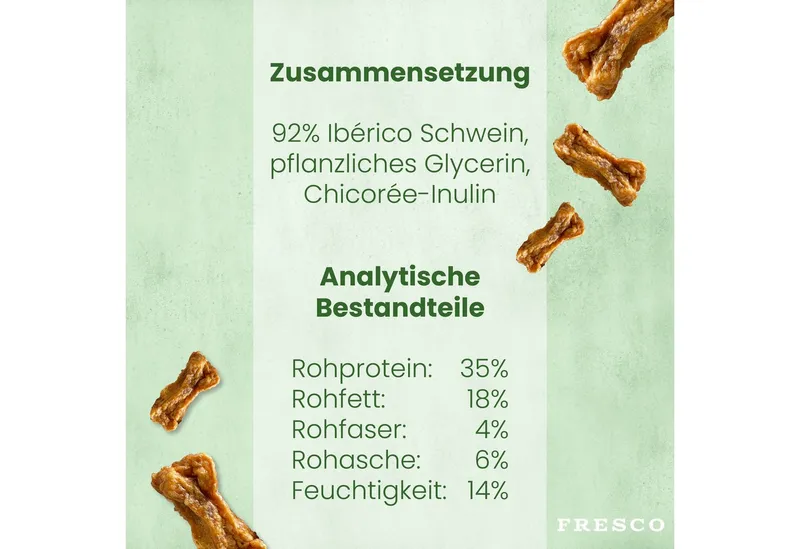 Fresco Dog Martin Rütter Trainingsknöchelchen Ibérico 1kg, gesunde Hunde Leckerli, Snack für: Hunde, Hypoallergen, getreidefrei, zuckerfrei – Produktbild 4 von 5