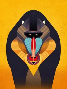 Photocircle Photocircle Poster / Leinwandbild - Mandrill – Produktbild 1 von 1