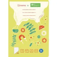 Memo memo x SOS-Kinderdörfer weltweit Schulheft DIN A4, 16 Blatt, Lin. 28 – Produktbild 1 von 1