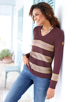 Witt Pullover burgund-beige – Produktbild 1 von 1