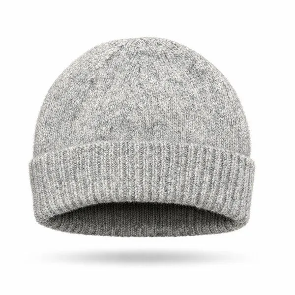 Opi and Max Opi and Max Alpaka & Wolle Beanie Mütze für Damen & Herren (Wollmütze), Hellgrau, – Produktbild 1 von 2