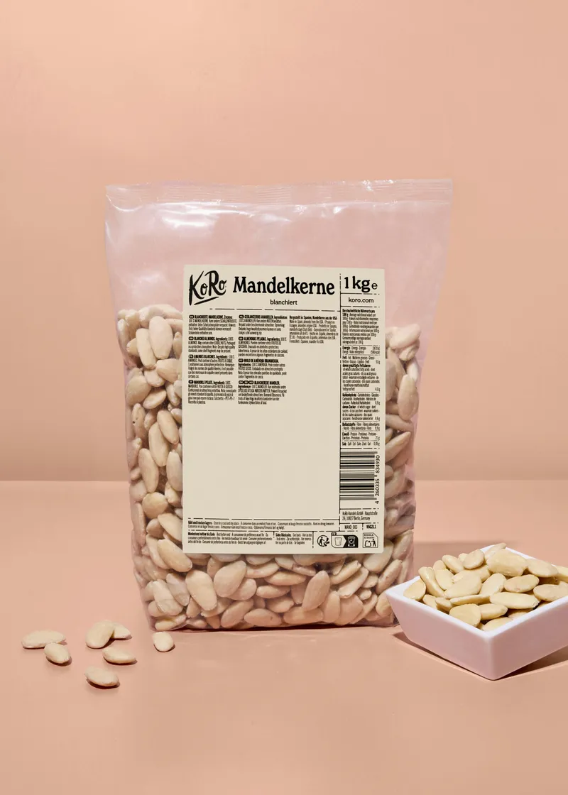 KoRo Blanchierte Mandelkerne 1 kg – Produktbild 2 von 5