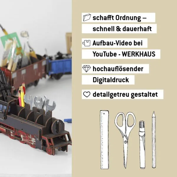 WERKHAUS WERKHAUS Stiftebox Dampflok BR 64 – Produktbild 5 von 5
