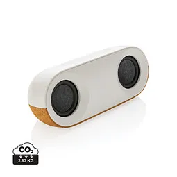 XD Xclusive Oregon 10W Lautsprecher aus RCS recyc. Kunststoff und Kork, braun, Braun, – Produktbild 1 von 1