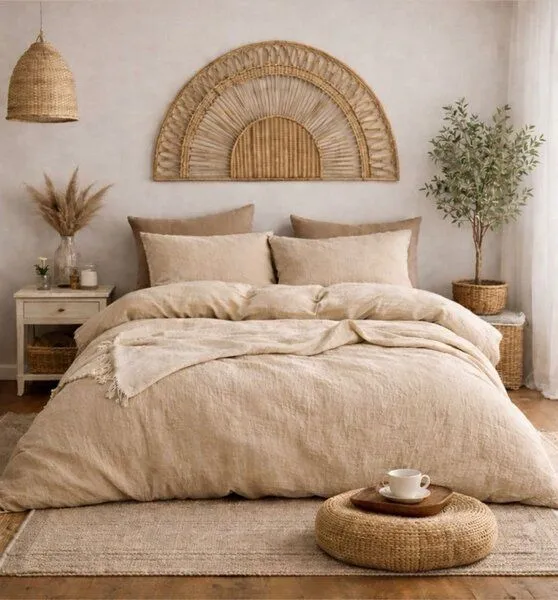 Sandiik Sandiik Musselin Bettwäsche Sand Beige – aus Biobaumwolle – Produktbild 2 von 3