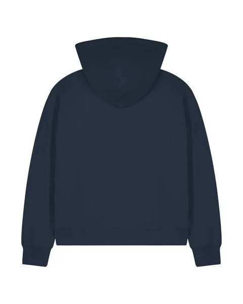 Kultgut Kultgut ProEarth - Atmungsaktiv - Zipjacke 100% Bio-Baumwolle / Boxiform, Dunkelblau, – Produktbild 2 von 2