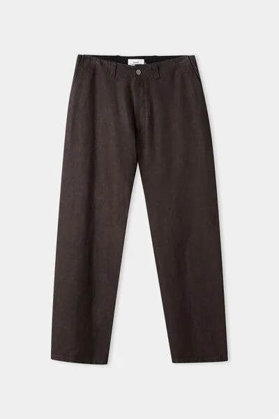 About Companions About Companions Waban Trousers Winter Linen, Coffee/dunkelbraun, – Produktbild 2 von 4