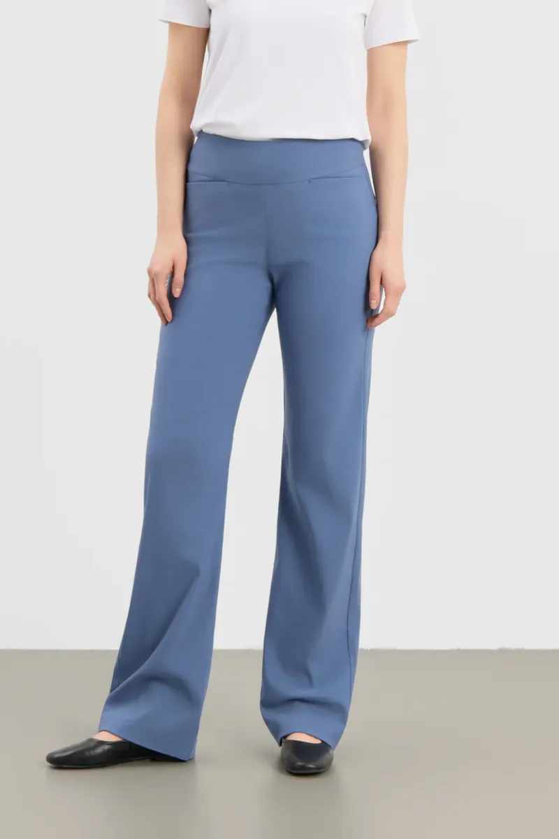 LAURIE LAURIE Damen vegan Hose Thea Straight Ll Blau, Blau, – Produktbild 2 von 2