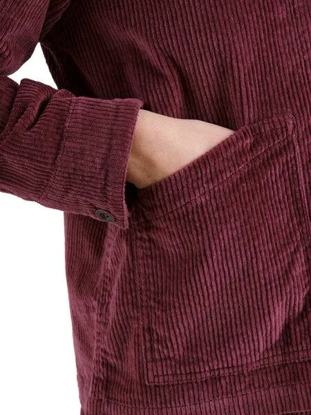 Dedicated DEDICATED Cord Jacke Stiby Corduroy, Fig red (rot), – Produktbild 4 von 4