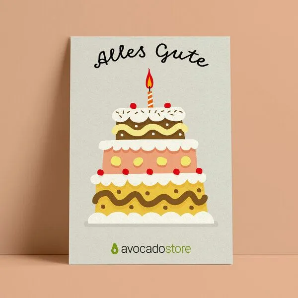 Avocado Store Avocado Store Wunschbetrag Gutschein ab 10€ Alles Gute, Gelb, – Produktbild 1 von 2