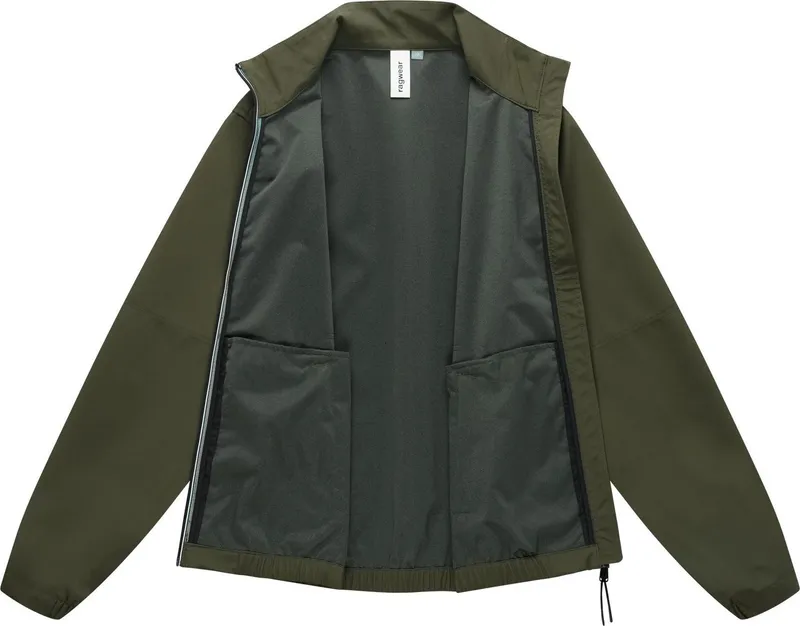 ragwear ragwear Funktionsjacke Collwie Bonded Wasserdichte Übergangsjacke mit Stehkragen, Grün, – Produktbild 1 von 5