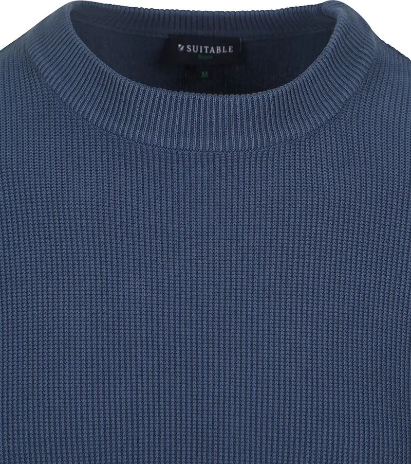 Suitable Suitable Respect Pullover Mamase Mid Blau - Größe XL, Dunkelblau, – Produktbild 3 von 5