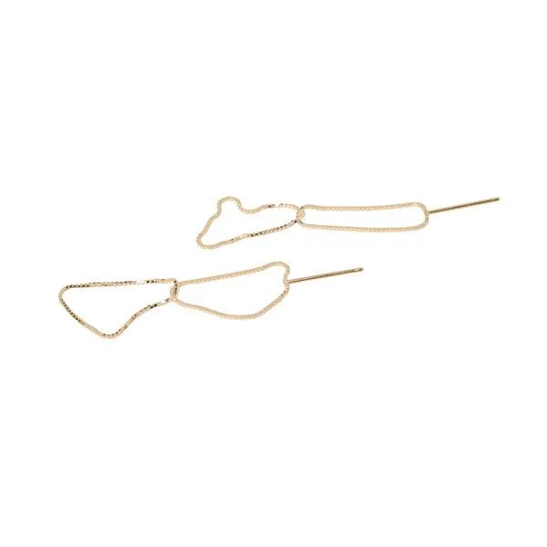 Jonathan Radetz Jewellery Jonathan Radetz Jewellery Stecker FINEFINE, Gold 585, 14 Karat, Länge 50 mm – Produktbild 3 von 3