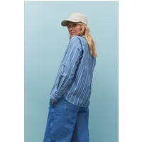 recolution Recolution Damen vegan Hemd Forsythia Stripes Blau – Produktbild 1 von 1