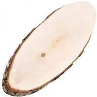 Biodora Biodora Baumscheibe Erle mit Rinde – Oval ca. 50 x 20 cm – PEFC-zertifiziert – Unikat zum Servieren & Dekorieren – Rustikales Naturprodukt – Produktbild 1 von 1